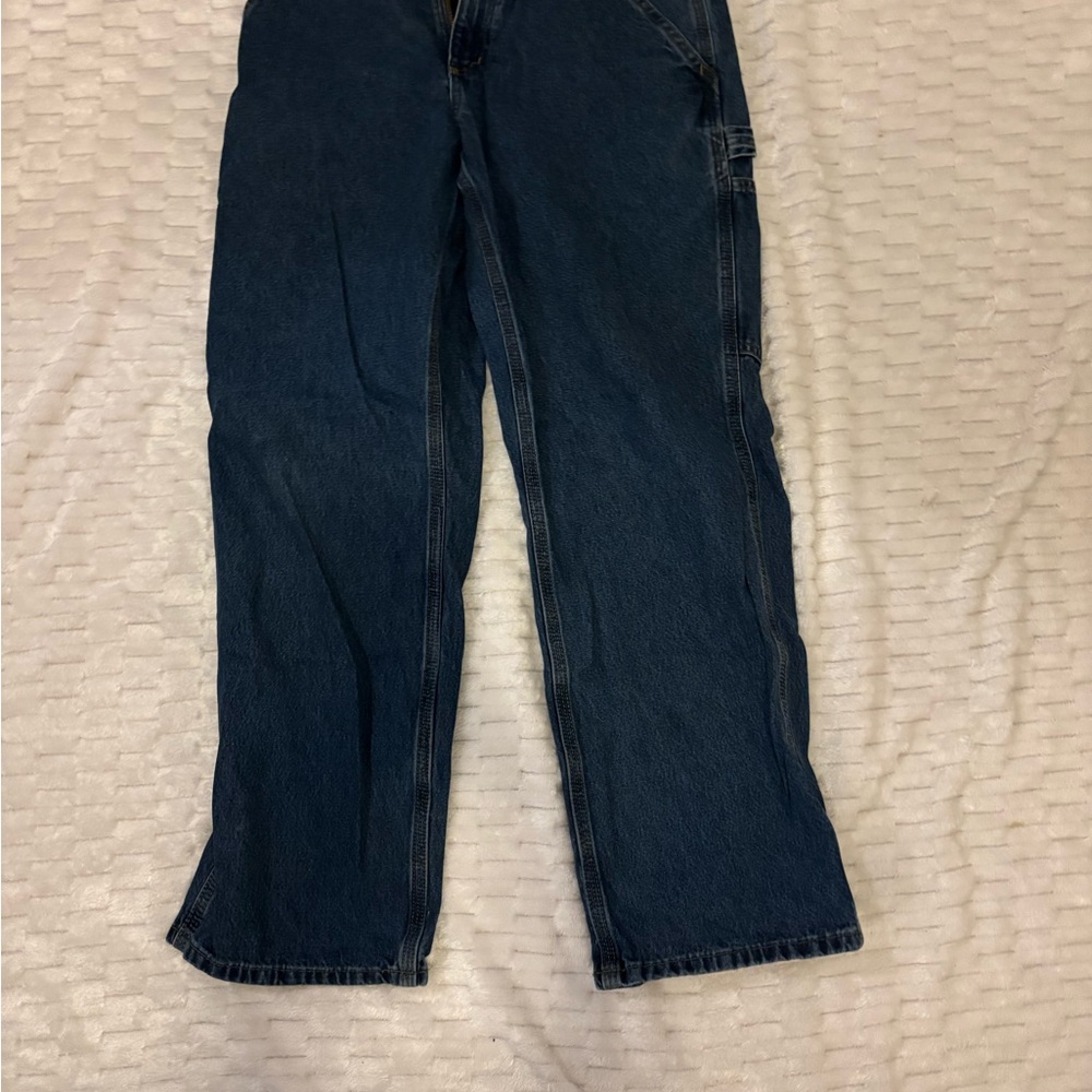 Carhartt Men's Dark Blue Straight Jeans